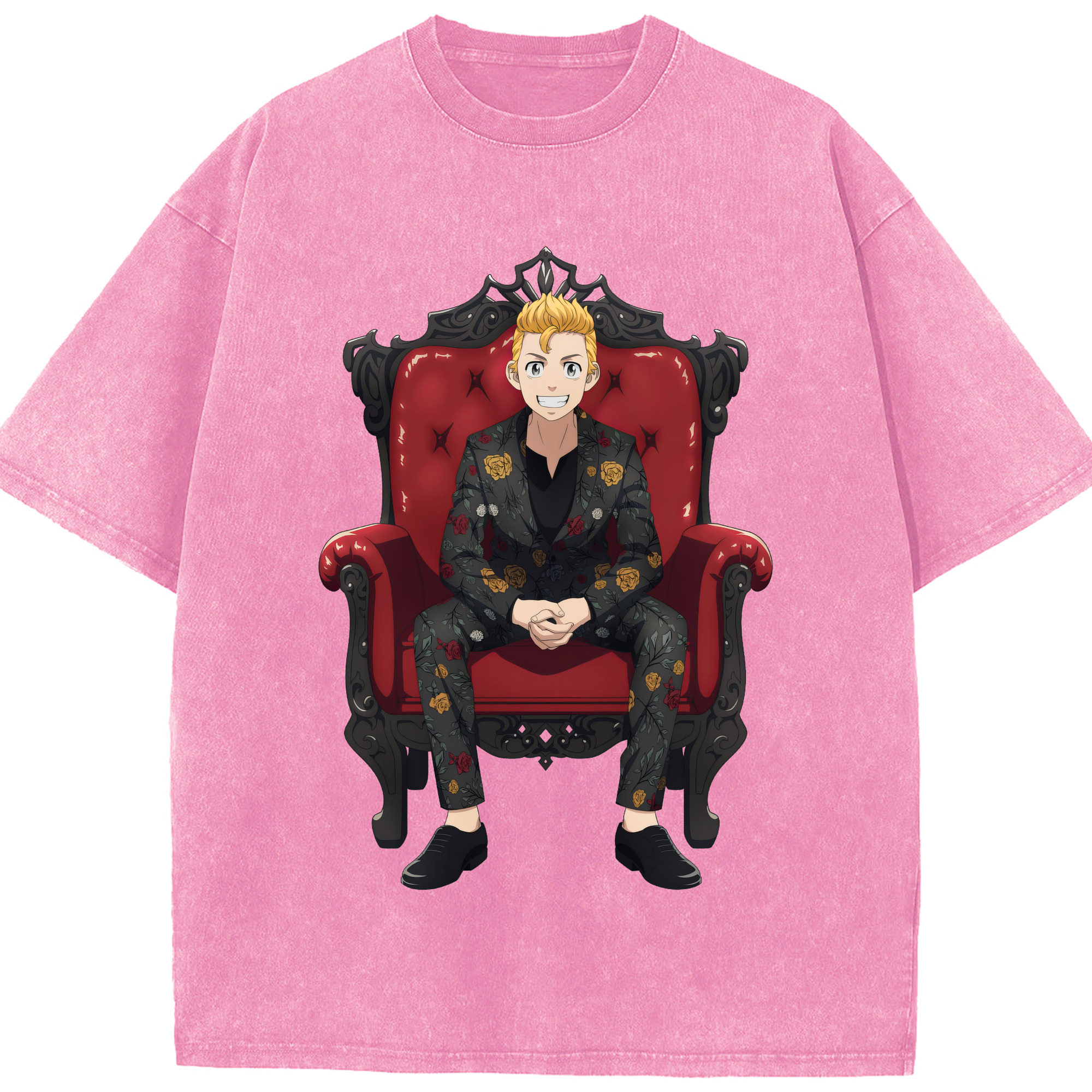 （画像用） 東京リベンジャーズ Tokyo Revengers 綿100% ヴィンテージ風 半袖Tシャツ（フロントプリント）